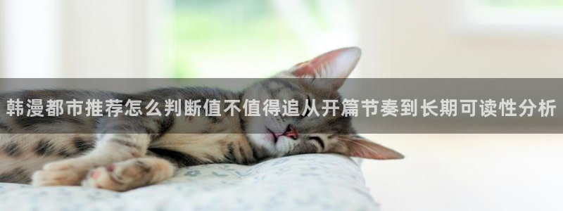 梦漫漫画漫画资讯:韩漫都市推荐怎么判断值不值得追从开篇节奏到长期可读性分析