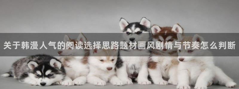 梦漫漫画热门作品:关于韩漫人气的阅读选择思路题材画风剧情与节奏怎么判断