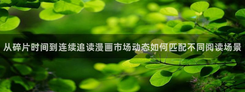 梦漫漫画在线阅读APP：从碎片时间到连续追读漫画市场动态如何匹配不同阅读场景